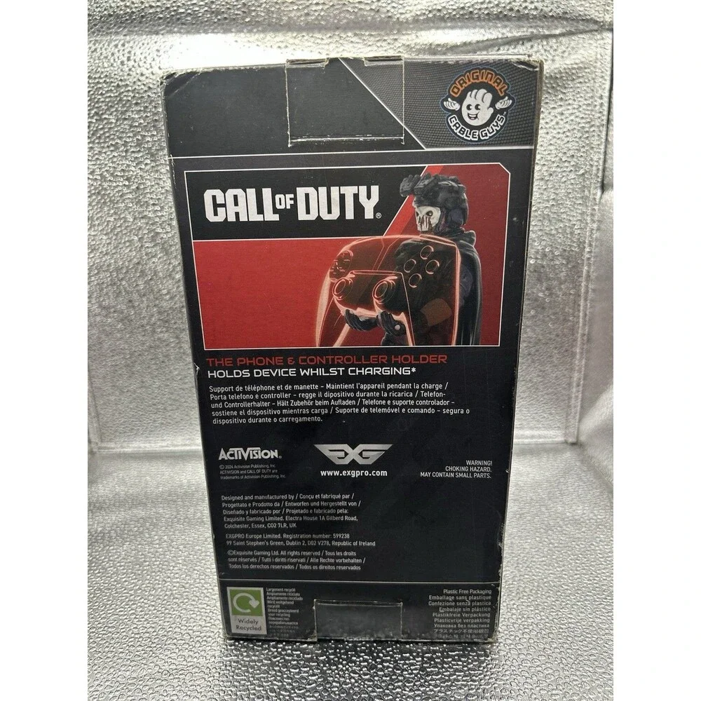 Call of Duty Zombie Ghost Phone & Controller Holder Device Stand Cable Guys New